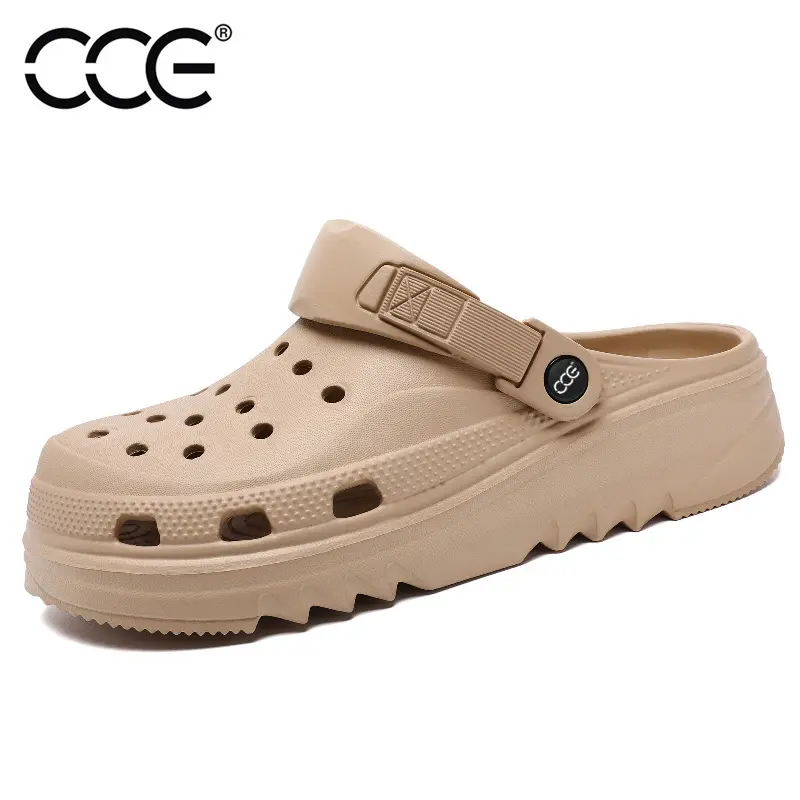 clogs shoes women and men non-slip fashion wear 2025 new summer beach increased platform nurse Baotou slippers Footwear Walking Shoes  Sandal Boy Comfort Arch Kitchen Yellow