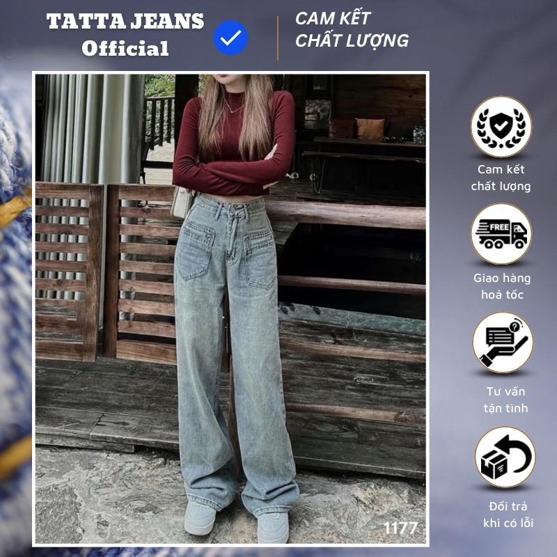 TATTA Jeans | Quần Jean Dáng Xuông Kèm Đai Da QCL1 #1177