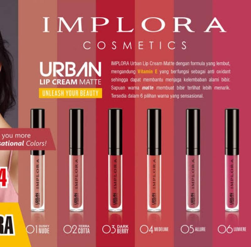 IMPLORA Urban Lip Cream Matte Velvet ( lipcream Lipstick Lipstik ) 1