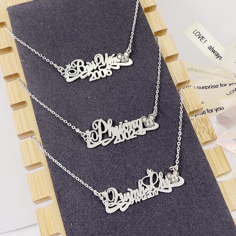 Dây chuyền bạc ta  khắc tên bạc ta theo yêu cầu ý nghĩa khi làm quà tặng (bạc đẹphải hạnh