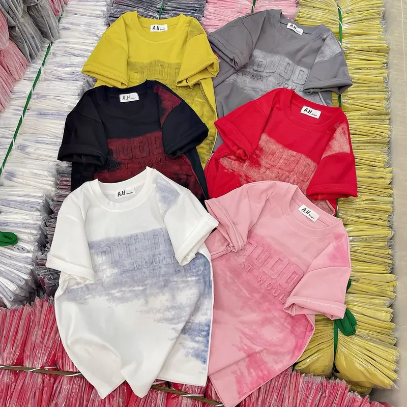 Áo thun Babytee phom ôm nữ phối chữ Loang dập nổi ( Mã YOU DO ) 1
