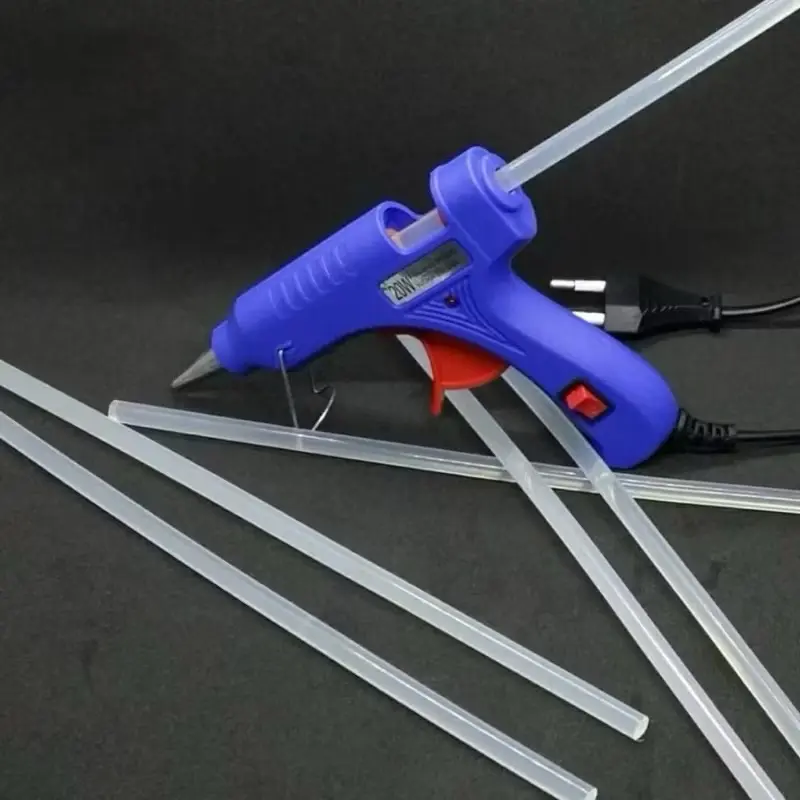 Dụng cụ gắn keo nến silicon size bé (Xanh) + Tặng 10 cây keo Silicon nến 0