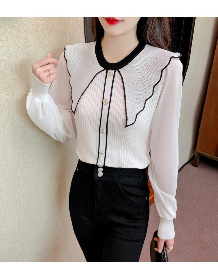 Product Introduction of Áo Len Nữ, Cổ Búp Bê Trông Trẻ Trung Dễ Thương, Màu Hồng, Áo Lớp Nền Dệt Kim, Có Thể Mặc Bên Trong, Hàng Mới Về Mùa Xuân 2024 25