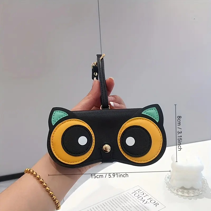 [Cute Animal Glasses Case] Portable Animal-Shaped Glasses Case | Cute Storage Bag for Myopia and Fashion Glasses 1