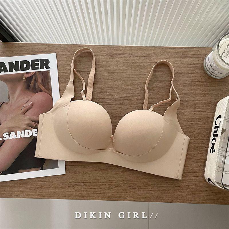 Product Introduction of Hand Palm Tray Small Chest Big Chest Push up Stable Non-Slip Anti-Sagging Autumn and Winter Bra Seamless Wireless Bra 13
