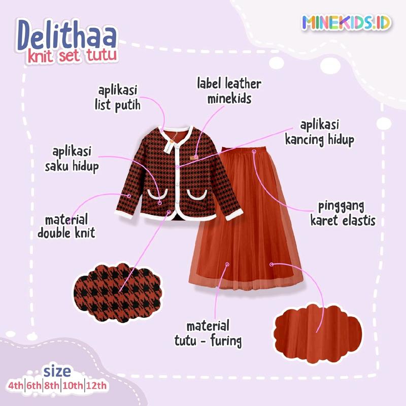 Delithaa Knit Set Tutu By minekids 1