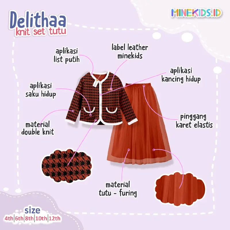 Delithaa Knit Set Tutu By minekids 1