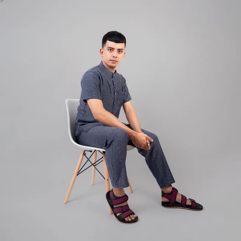 Katsae - Koko Pria Dewasa Setelan Baju celana Muslim | Set Kemeja Koko Kurta Hasbi 3