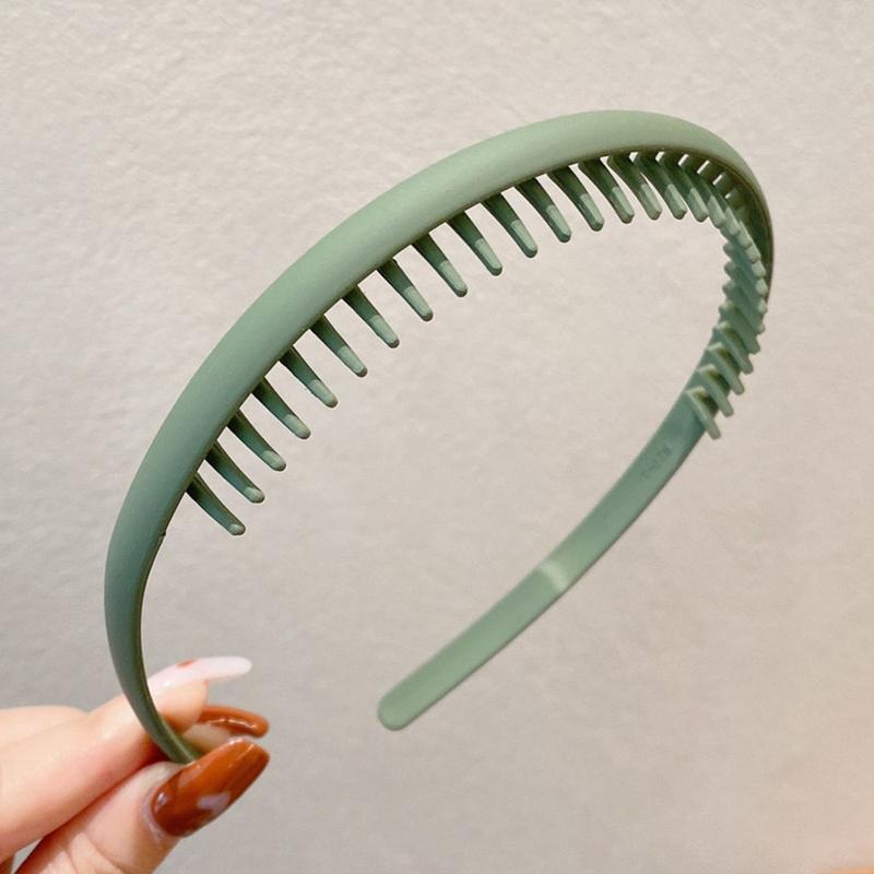 Toothed anti slip pressure broken hair simple hair clip headband 6