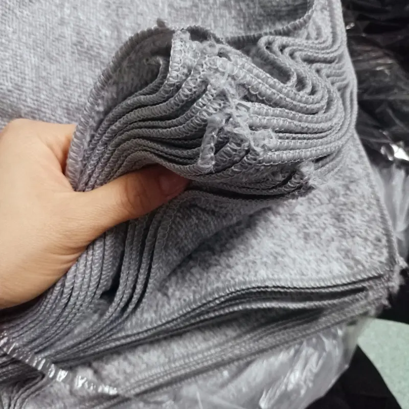 (Size 21x21 cm) Combo 10 Khăn lau bếp màu xám mềm mịn, thấm hút  Làm Sạch 2
