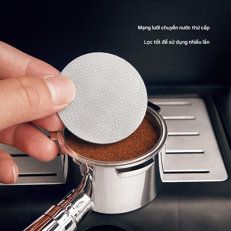 Tấm Lọc Cà Phê 2 Lớp Dày Tiện Dụng, Dụng Cụ Lưới Lọc Làm Sạch Cho Máy Pha Cafe 1.7mm 6