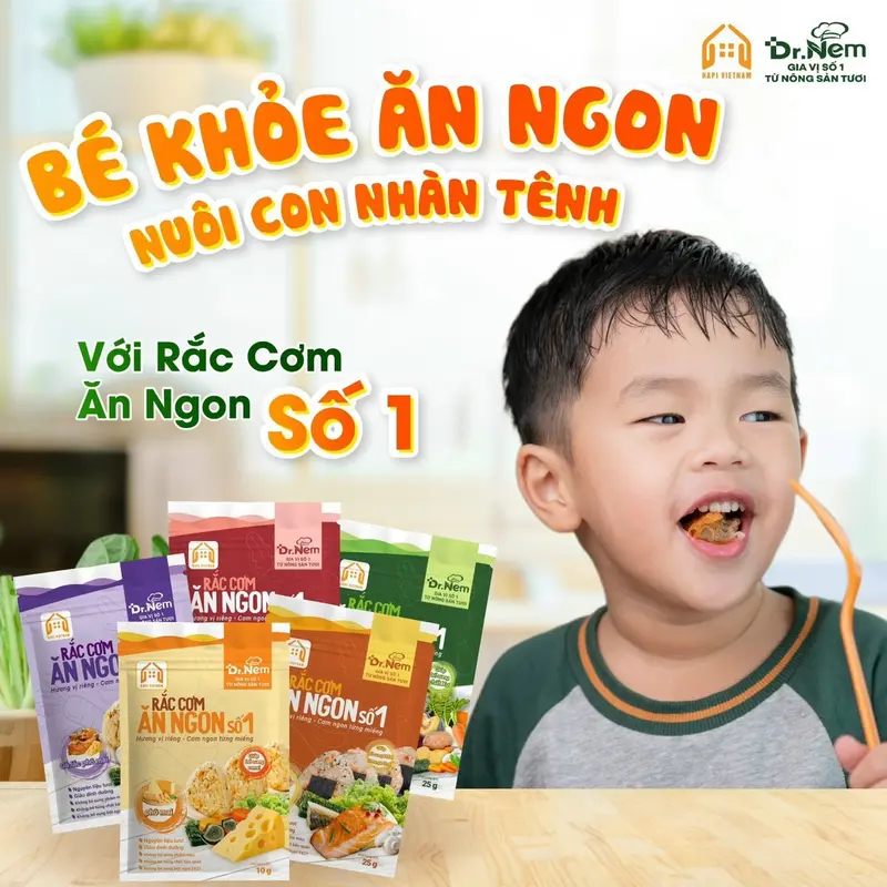 Gia vị rắc cơm ăn ngon nhiều dưỡng chất 3 vị gói lẻ tùy chọn 4