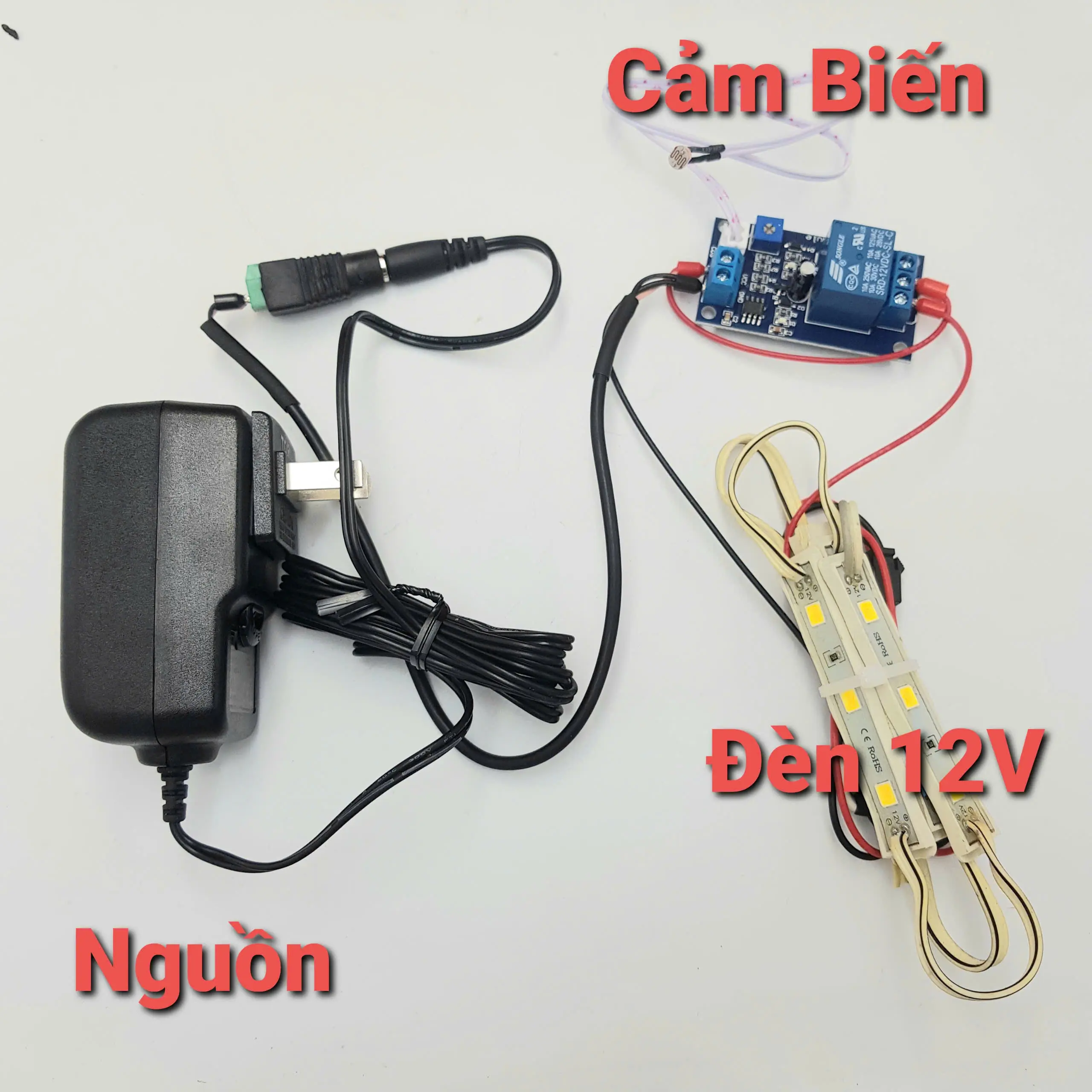 [Công Nghê 8] - Bộ Điều Khiển Cảm Biến Ánh Sáng mạch điều khiển bật tắt đèn bằng ánh sáng  ShopLinhKienM2M