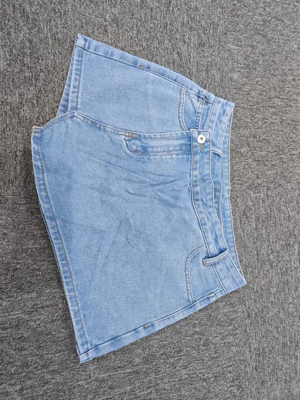 Women's Denim Skort, Casual Fashion Short Skort for Daily Outdoor Wear, Ladies Bottoms for Summer, Womenswear 2
