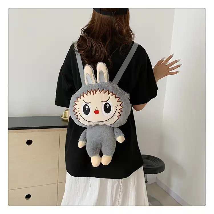 (COD) Tas Labubu Fashion Tas Ransel  Lisa Black Pink Tas Boneka anak-anak& desawa SUPERMALL88 Wanita 3
