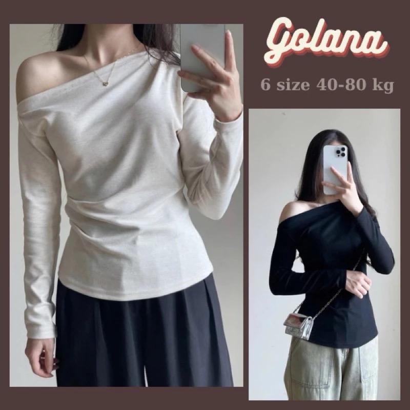 Áo body Nữ Thắt eo Dài Tay, Áo trễ vai nữ Dài Tay Giữ Nhiệt Tăm Lông Thỏ Monazi ( có bigsize)