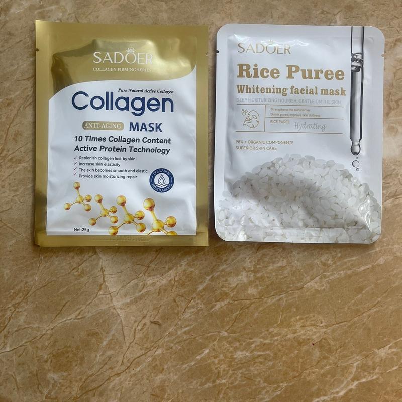 [ DA MỎNG] Combo 50 miếng mặt nạ dành cho da mỏng, da yếu  gồm các thành phần từ trái cây Skincare Cosmetics Nữ Women 7