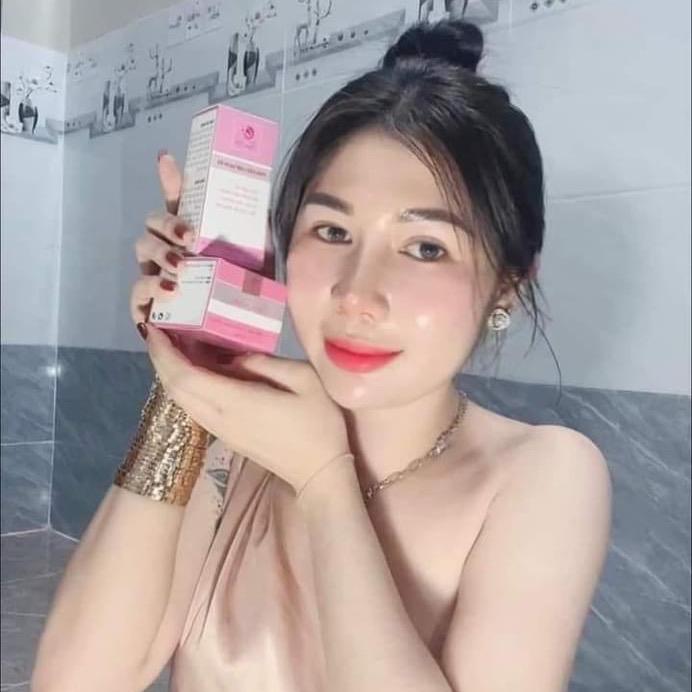  Combo kem Hoa Hồng  face + tinh dầu hoa hông Ngọc nữ  vỏ hộp mới 2025 tặng kèm bông tẩy trang peeldacung red Bộ 