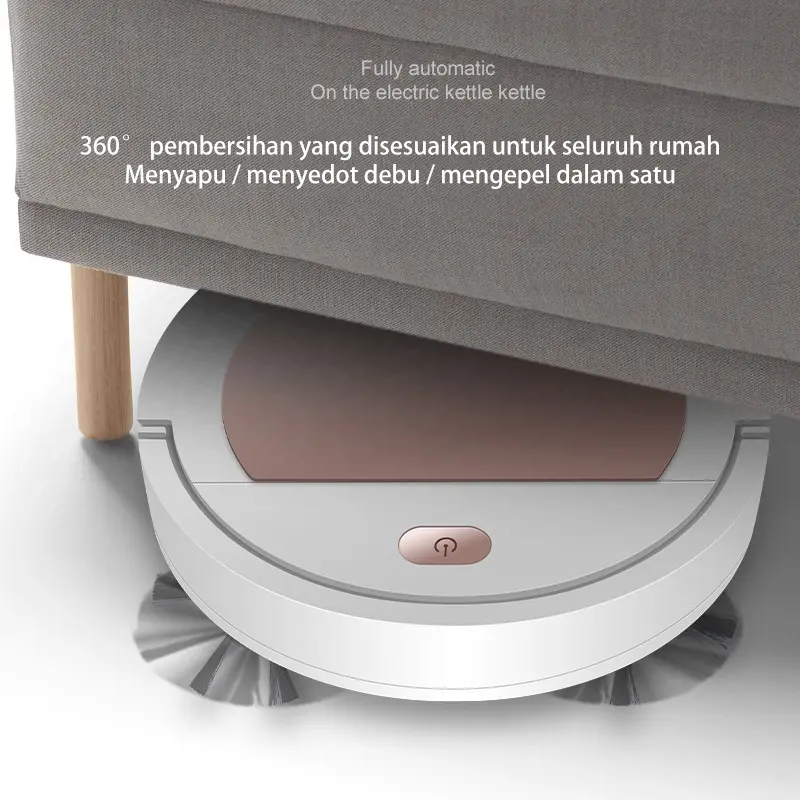 LighthundredRobot Vacum Cleaner/3 in 1 Robot Vacum/Robot Cleaner/Robot Vacum Cleaner Sweeping Robot / SMART VACUUM CLEANER Kabel Baterai Putih Vacuum Cleaners & Sweeping Robots robot  pel 1