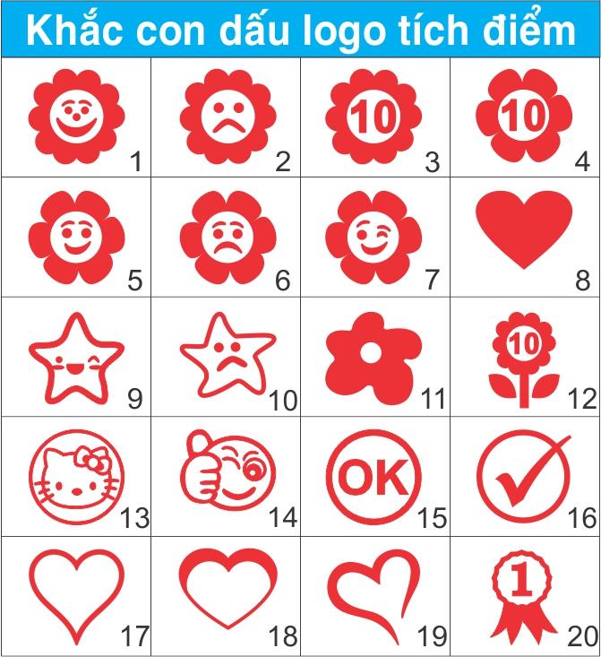 Khắc con dấu sticker logo tích điểm theo yêu cầu