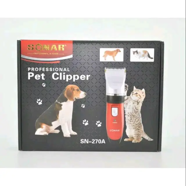 Professional Pet Clipper Sonar SN-270A / Cukuran Hewan Charge