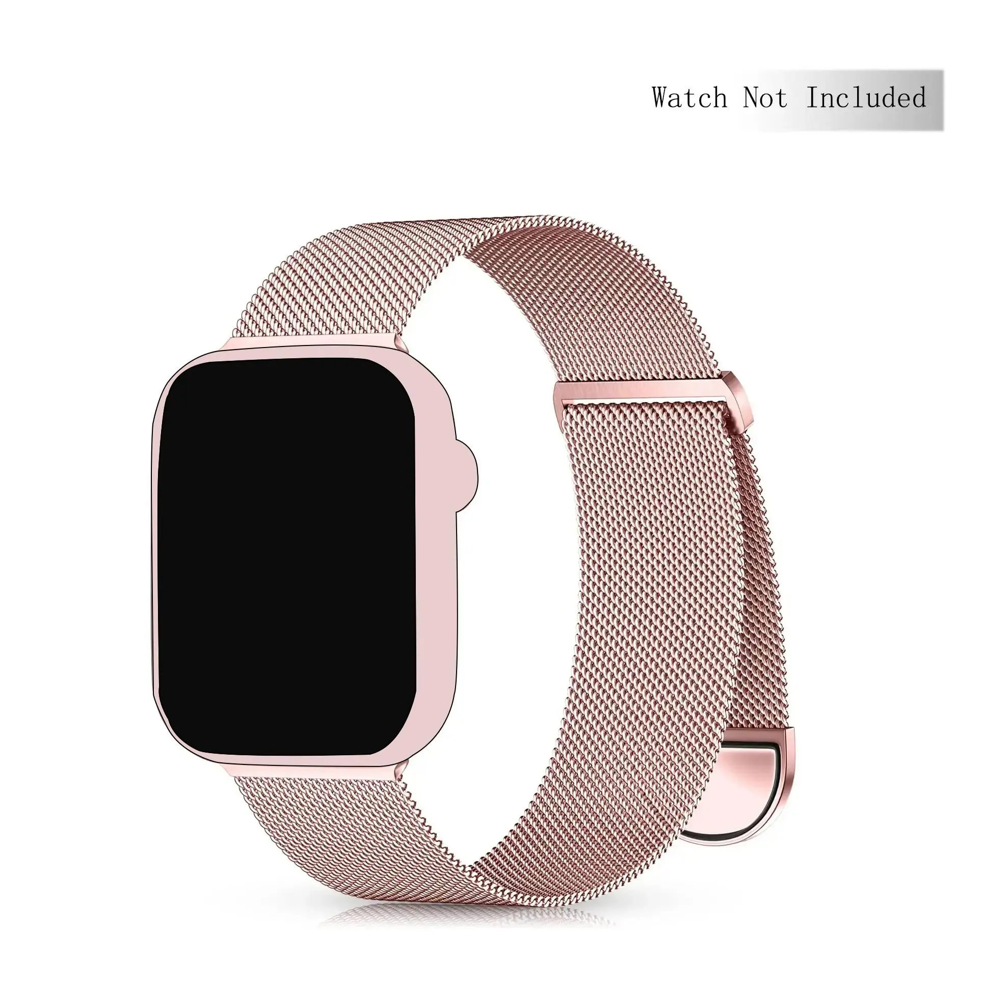 Metal Band for Women Men, Stainless Steel Milanese Mesh Loop Magnetic Wristbands, Replaceable Watch Band for iWatch Series 9 8 7 6 5 4 3 2 1 SE Ultra 2