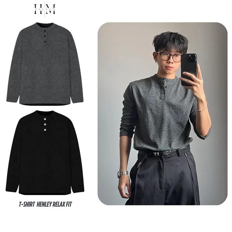 Áo Thun Dài Tay Len Tăm Cao Cấp Unisex Dễ Mặc, Dễ Phối Đồ - Basic - Thanh Lịch…