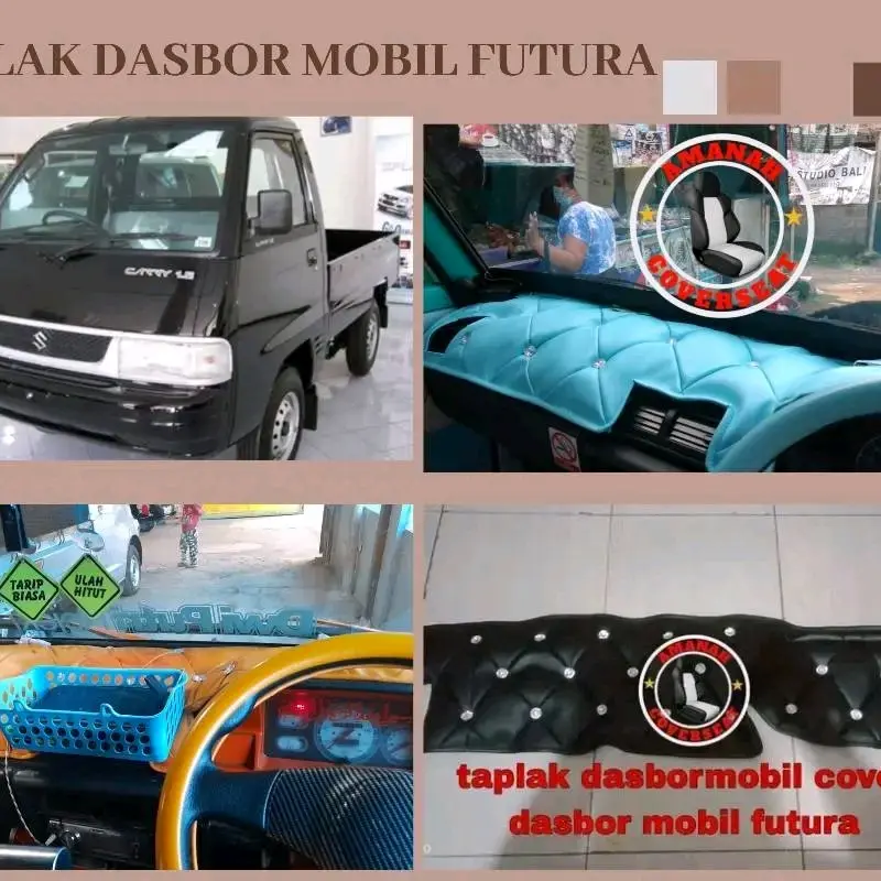 taplak dasbor alas dasbor mobil futura pick dan minibus model sofa kancing kristal