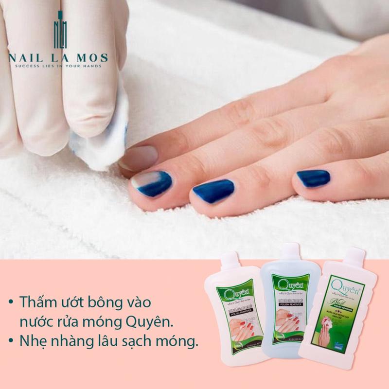 Nước rửa móng tay aceton Quyên chính hãng - Nước rửa axeton loại tốt tẩy mạnh, sạch nhanh, mùi dễ chịu (500ml và 1000ml) 5