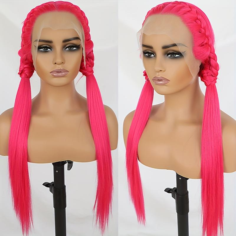 Heat friendly retail Lace front pink bombshell wig