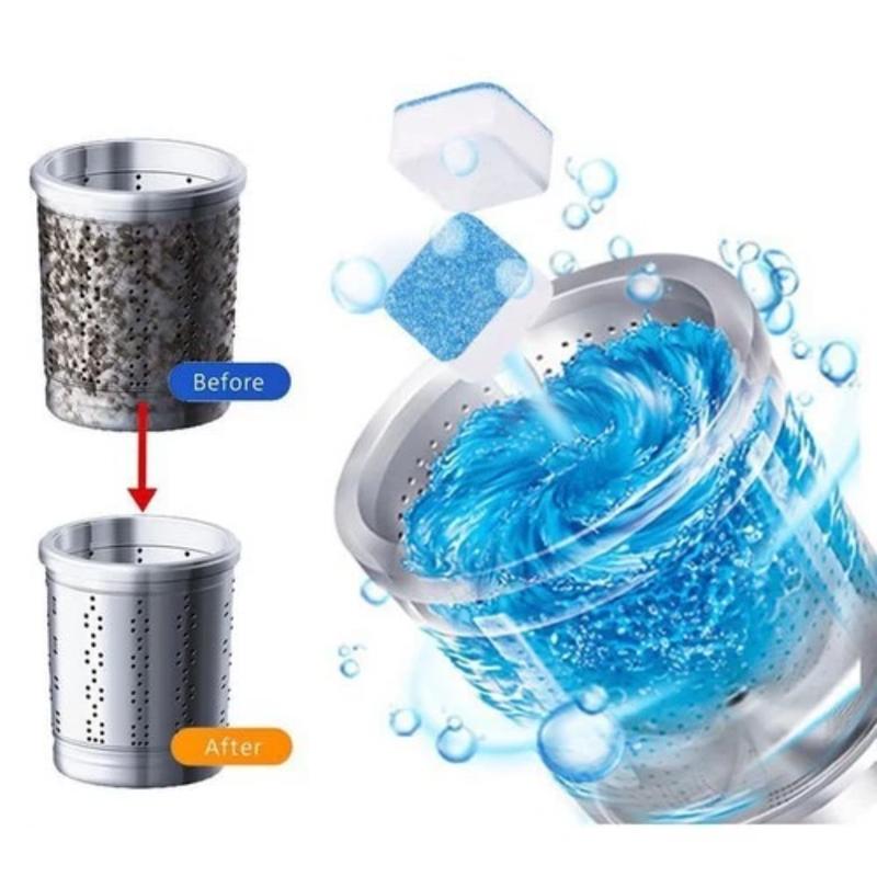 Viên tẩy lồng máy giặt cực mạnh diệt Hộp 12 viên Làm Sạch 3