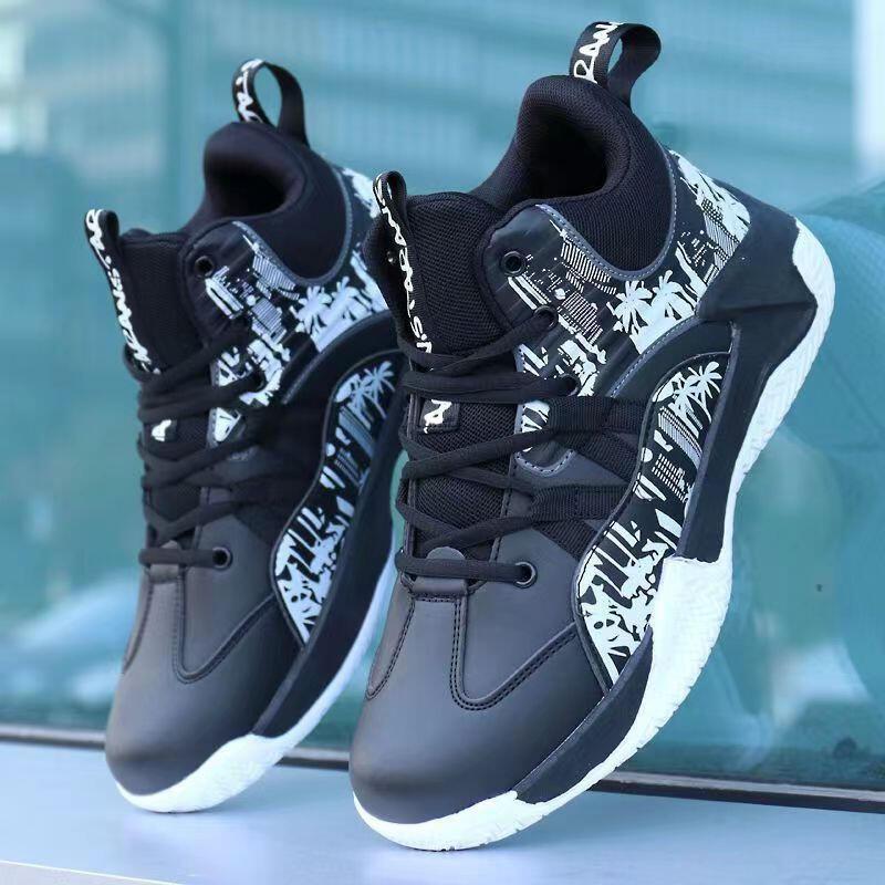 Product Introduction of Spring and Autumn New High Top Men s Sports with Waterproof Leather Surface Basketball Shoes Fashion Skateboarding 2