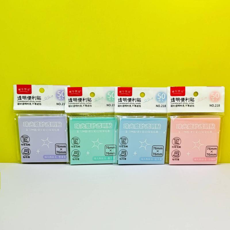 Product Introduction of กระดาษโน้ตฝ้าใส ลายการ์ตูนน่ารัก สำหรับนักเรียน แผ่นจดบันทึก กระดาษโน้ตกาว ปี 2025 5