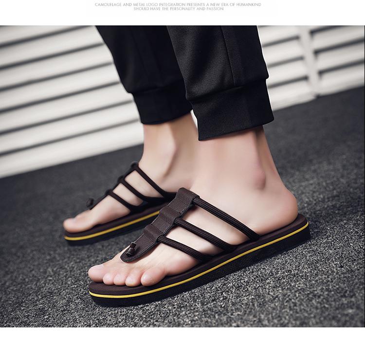 Product Introduction of Summer New Sandals, Men's Anti slip Outer Wear EVA Slippers, Men's Leisure Beach Flip Flops 17
