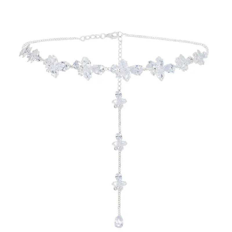 Dây Chuyền Xương Đòn Zircon Bất Đối Xứng Cổ Tích Nước Mắt Đẹp Và Siêu Thanh Lịch, Giá Cả Phải Chăng, Sang Trọng, Thích Hợp Cho Người Sành Điệu, Vòng Cổ Kim Cương Sáng Bóng Tinh Tế Phong Cách Tân Ins Mới 8