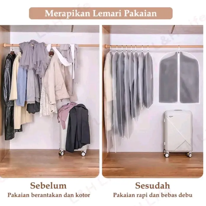 cover pelindung baju plastik anti debu 3