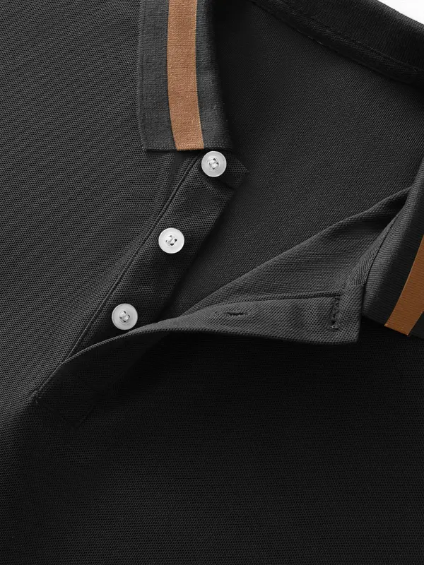 【Plus Size】 Men's Regular Fit Polo Shirt, Casual Short Sleeve Collared Top for Summer, Fashion Men's Clothes for Daily Wear 2
