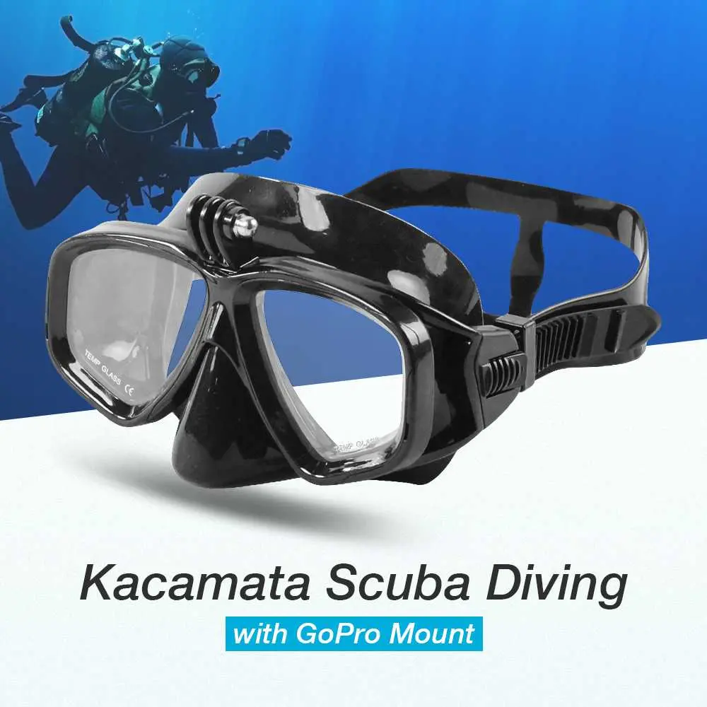 QYQ Kacamata Selam Scuba Diving Snorkeling Goggles with GoPro Mount - ZHY2011