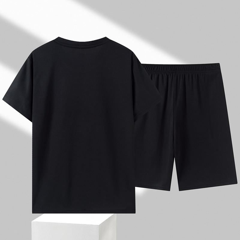 Product Introduction of Friendrich-Sports Suit Men's Summer Thin Quick-Drying Running Suit Short-Sleeved T-shirt Two-Piece Set Casual Men's Clothing Manufacturer 6