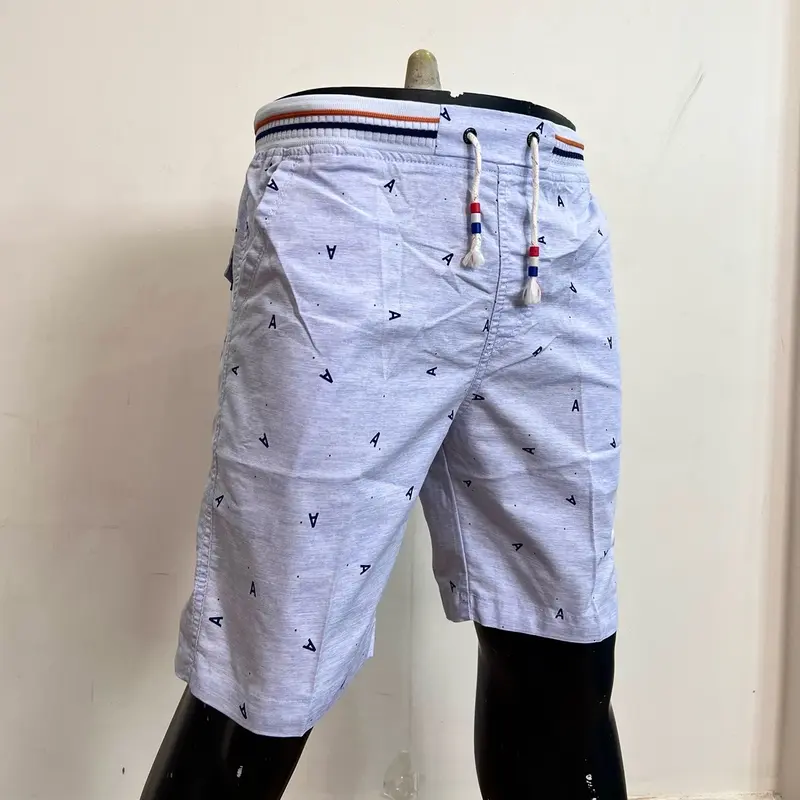 Quần Short Nam Bo Lưng thun Có Túi Phôm quần ngang gối chất liệu vải Linen thoáng mát mặc đi chơi Menswear 3