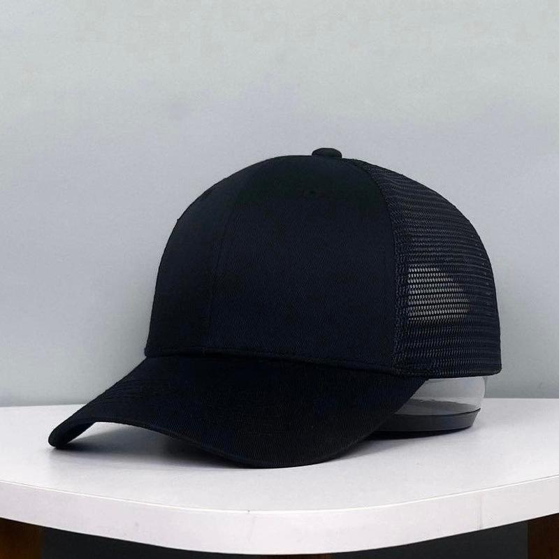 Mũ lưỡi trai, nón kết đen lưới trơn chất kaki freesize nam nữ Siêu HOT Full Hộp