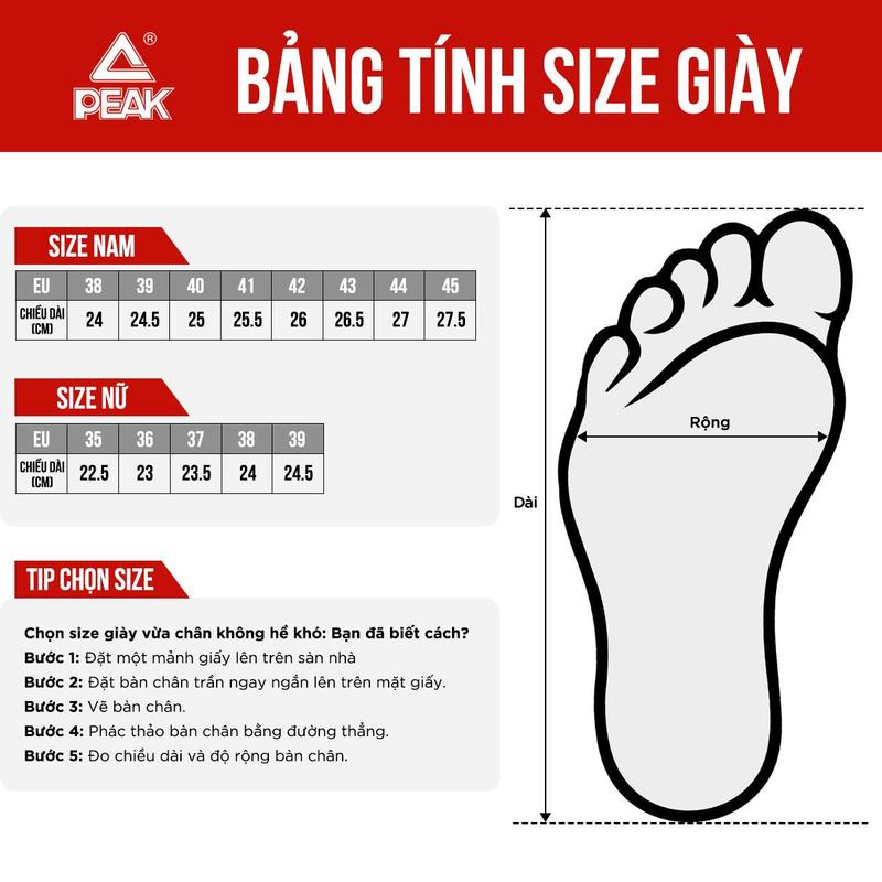 Product Introduction of Giày chạy bộ thể thao nam PEAK Running E29007H Sneaker Sport Giày Thể Thao 2