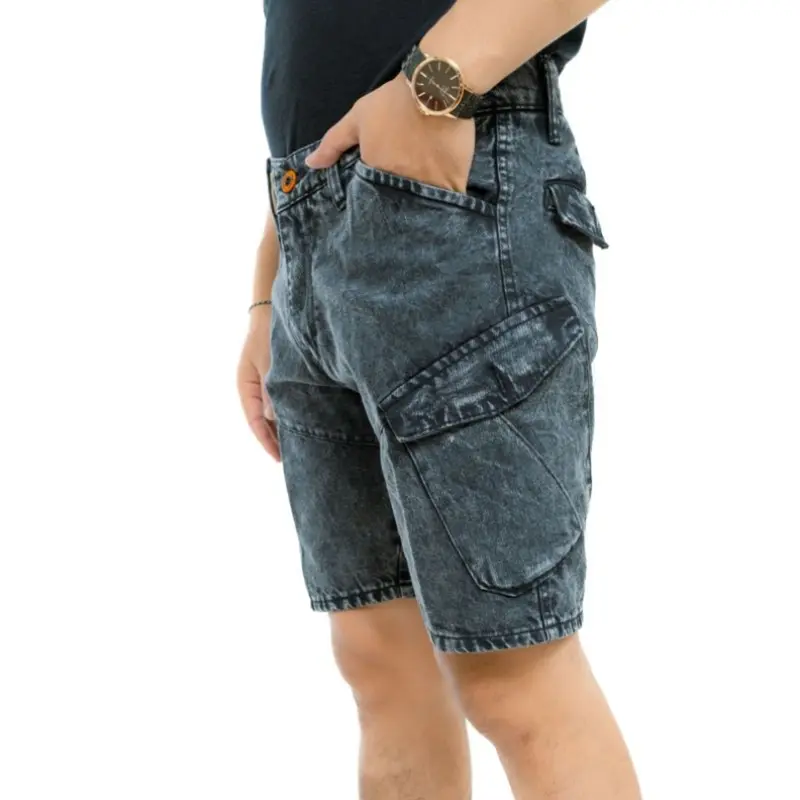 celana jeans pendek Tactikal premium full accesoris yang lagi hits kekinian Pria Dewasa Santai 4