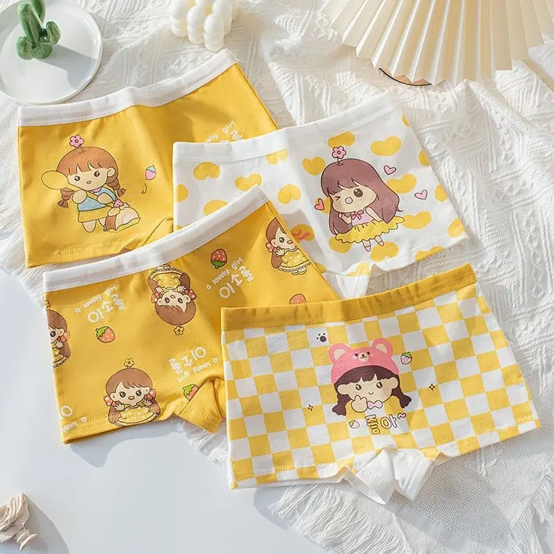 BINBINKIDS CELANA DALAM ANAK MOTIF PEREMPUAN SEGIEMPAT 4IN1 Fashion