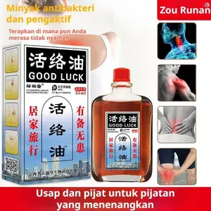 GOOD LUCK Oil Mengaktifkan Sirkulasi Darah Mengeruk Meridian Minyak Untuk Meredakan Nyeri Sendi | Mengendurkan Otot Dan Memperkuat Tulang Minyak Pijat Herbal 25ml