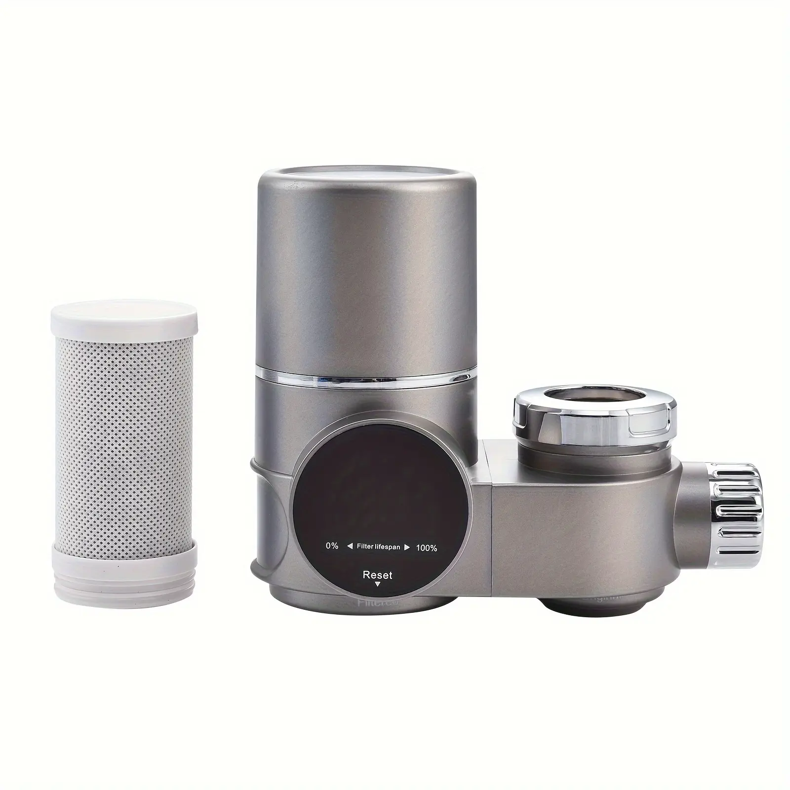 Water Faucet Mount Water Filter Tap Drinking Water Filter Replacement for 264 Gallons, Filters Around 70 Substances (Incl. 2 filters)