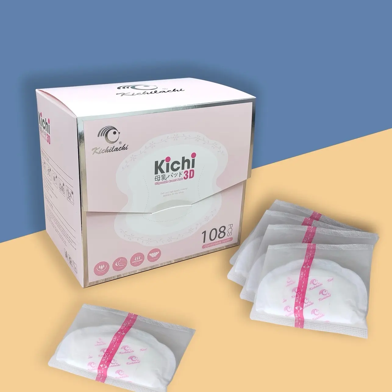 Miếng lót thấm sữa kichilachi mỏng nhẹ thấm hút tốt dành cho mẹ sau sinh