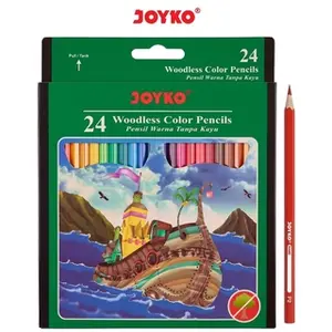 JOYKO CP-104 24 woodles color pencils pensil warna 24 Pensil Panjang