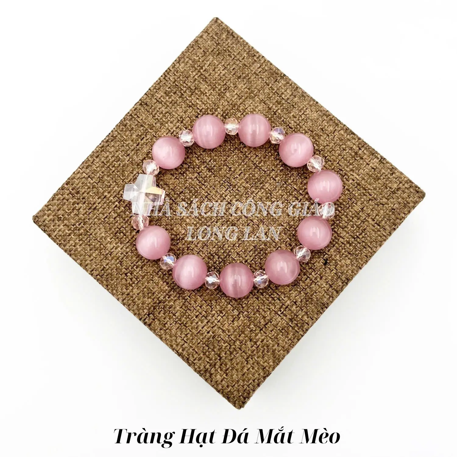 ĐÁ MẮT MÈO-TRÀNG HẠT MÂN CÔI 10 KINH- QUÀ TẶNG CÔNG GIÁO