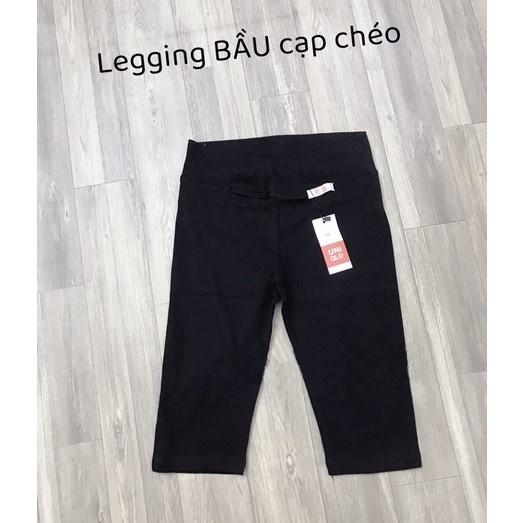 Quần lửng legging ngố ( Lửng Bầu ) có chun chỉnh chất cotton co dãn 4 chiều 6